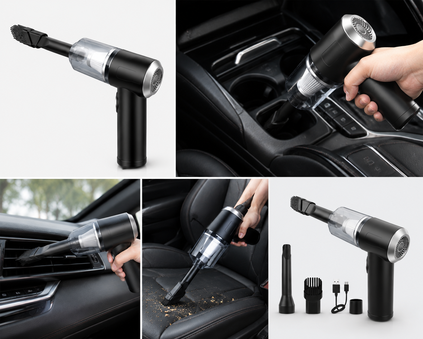 AutoVac Pro™ – Kraftfull sladdlös handdammsugare