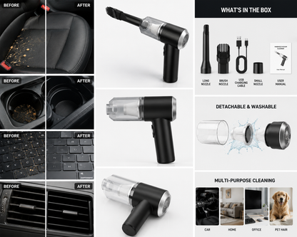 AutoVac Pro™ – Kraftfull sladdlös handdammsugare