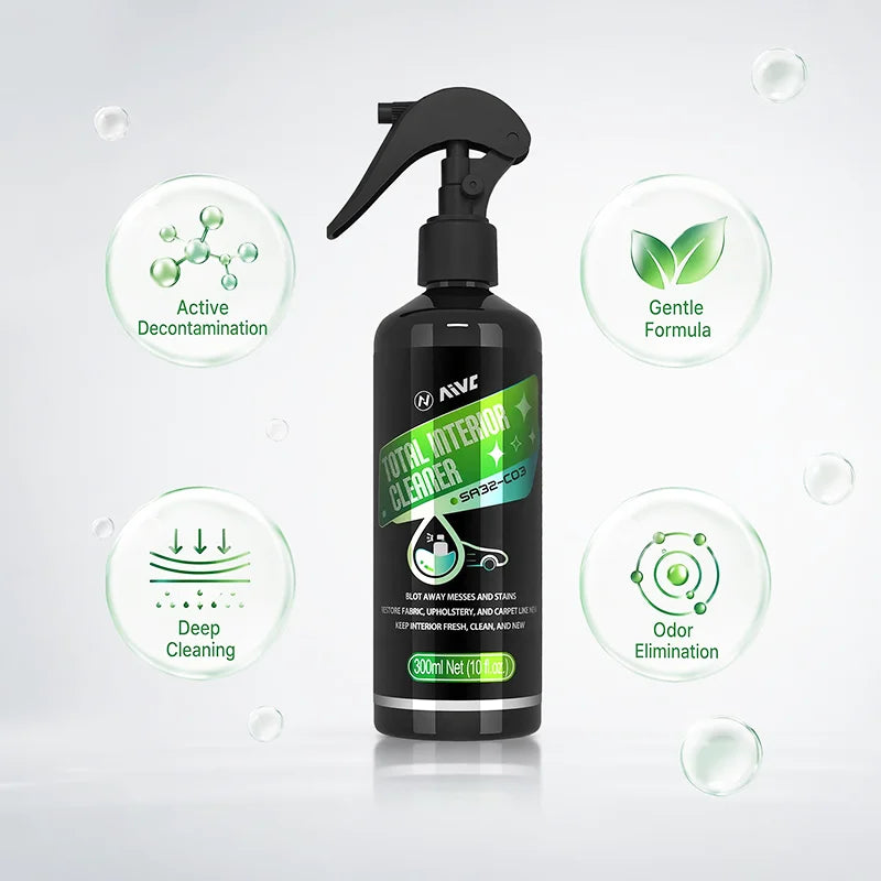 Multi-Purpose Car Interior Fabric Upholstery Cleaner Spray, Deep Stain Remover for Cloth Car Seats, Carpets, Headliner, Door Pan